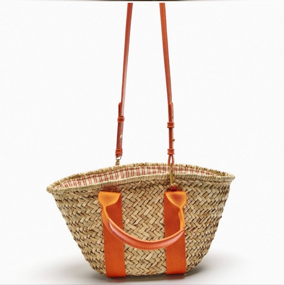 Zara Limited Edition Rafia Basket Bag - Picture 7 of 9